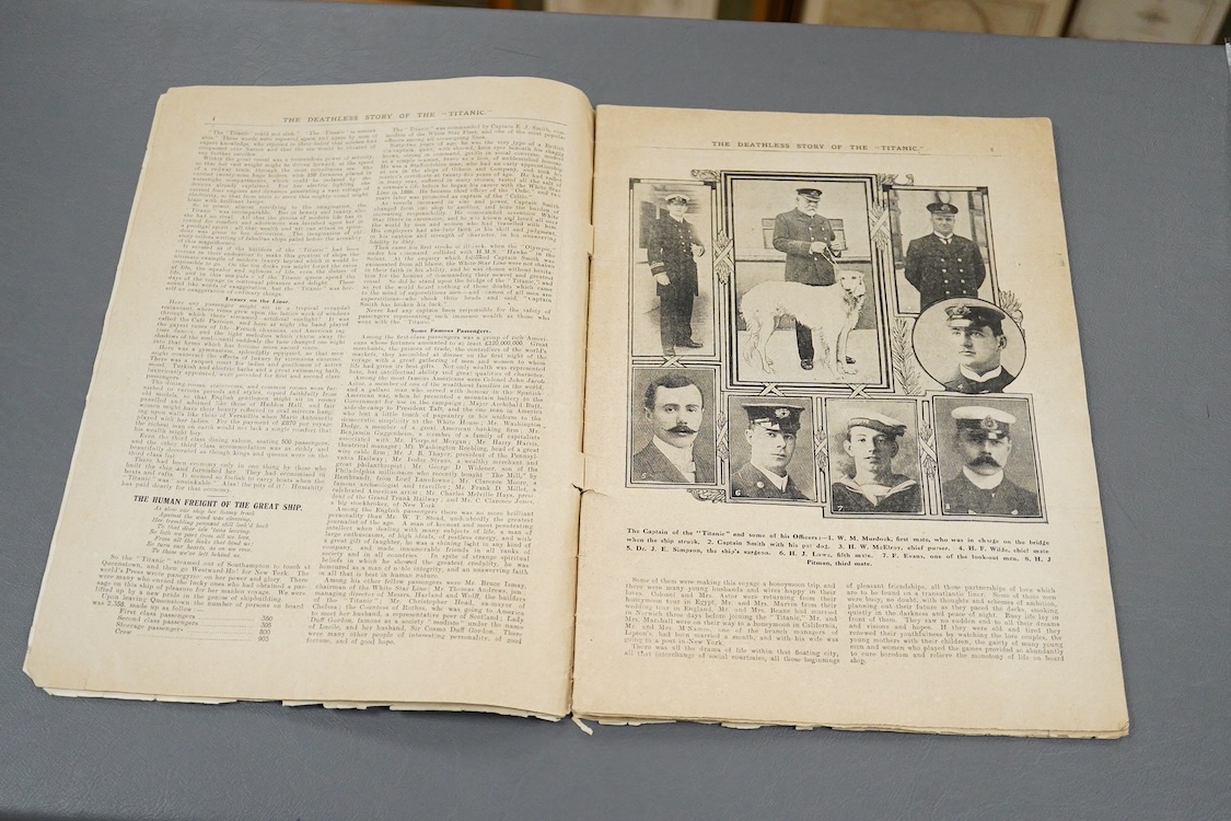 A 1912 magazine issue of ‘The Deathless Story of the Titanic’, issued by Lloyds weekly news